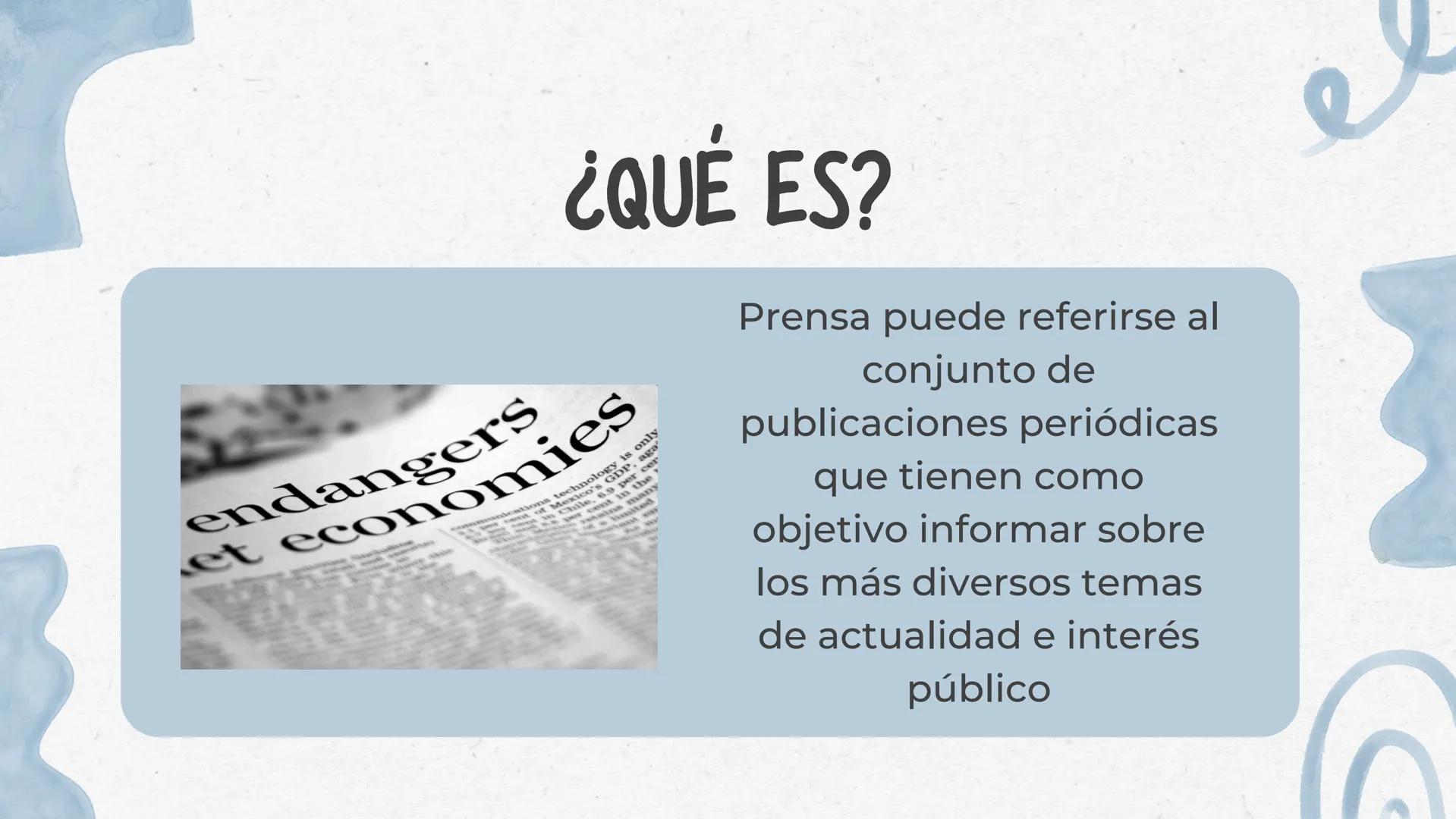 LA PRENSA ¿QUÉ ES?
endangers
et economies
aga
ent of Mexico's GDP cer
munications technology is only
in Chile, 6.9
per cent in the
many
Pren