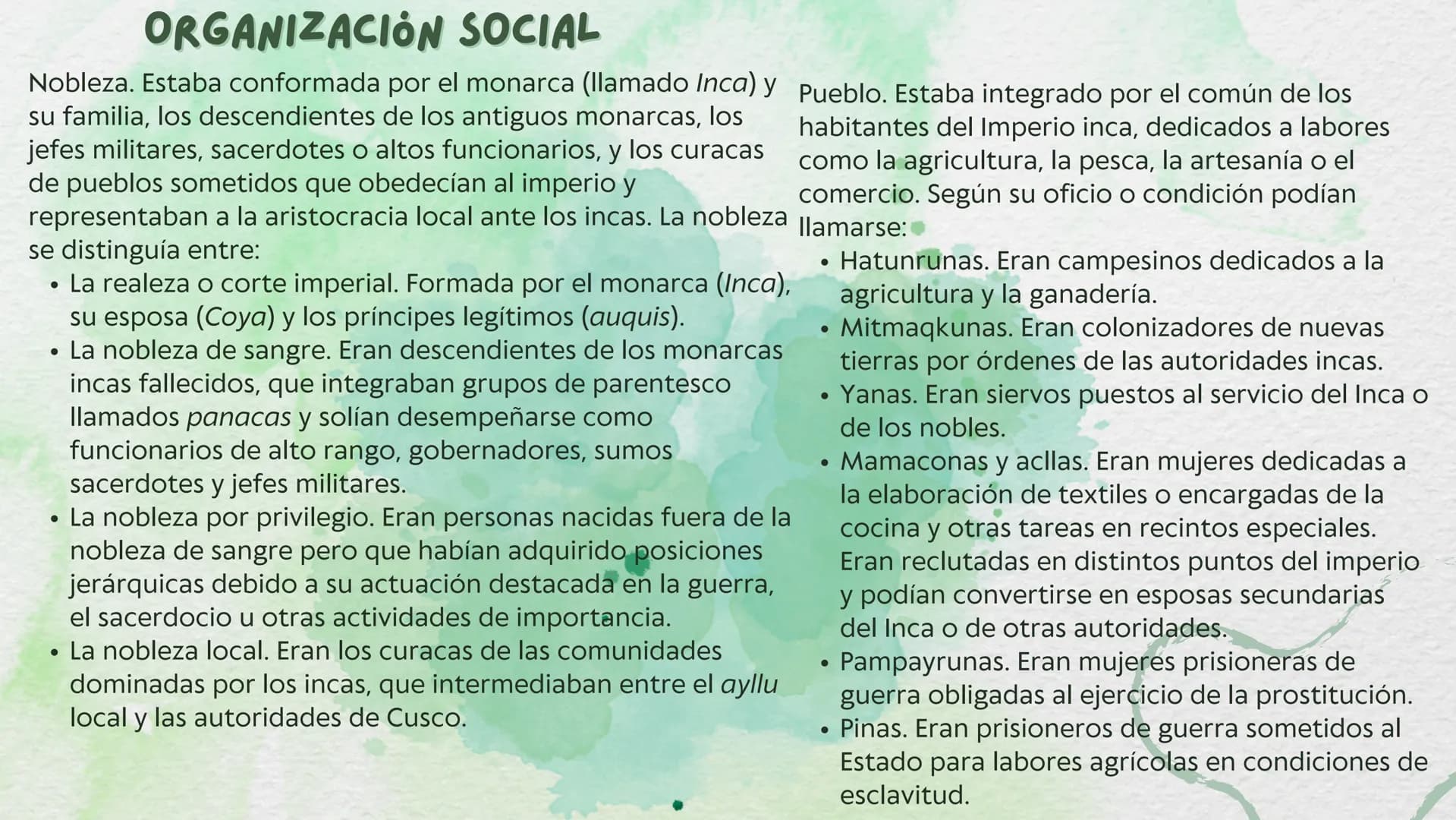 CULTURA INCA ¿QUE FUE LA CULTURA INCA?
La cultura inca, civilización inca o cultura incaica
(a veces también escrito inka) fueuna de las
cul