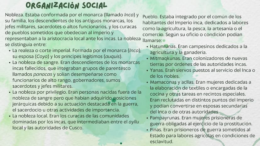 CULTURA INCA ¿QUE FUE LA CULTURA INCA?
La cultura inca, civilización inca o cultura incaica
(a veces también escrito inka) fueuna de las
cul