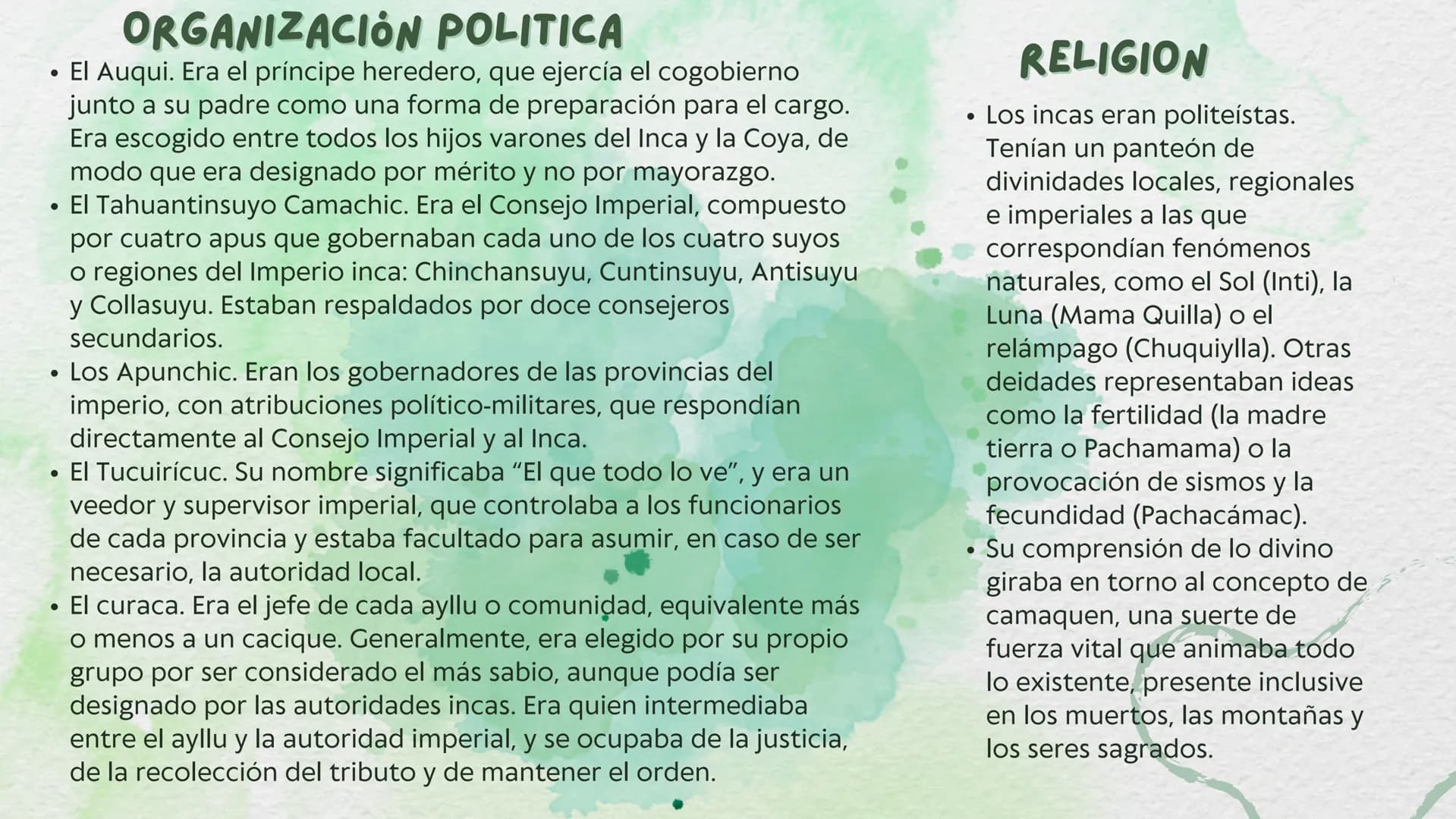 CULTURA INCA ¿QUE FUE LA CULTURA INCA?
La cultura inca, civilización inca o cultura incaica
(a veces también escrito inka) fueuna de las
cul