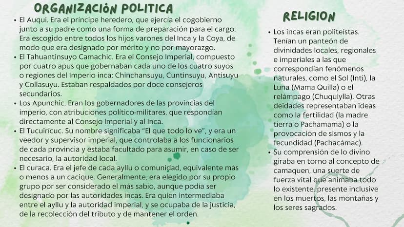 CULTURA INCA ¿QUE FUE LA CULTURA INCA?
La cultura inca, civilización inca o cultura incaica
(a veces también escrito inka) fueuna de las
cul