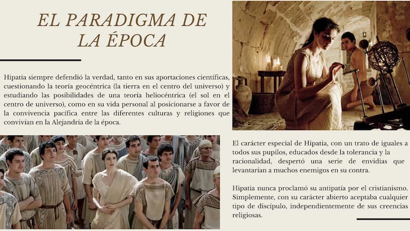 HIPATIA DE ALEJANDRÍA
Película Ágora AGORA
UNA PELICULA DE ALEJANDRO AMENÁBAR
Hipatia de Alejandría, la primera
mujer matemática
Análisis de