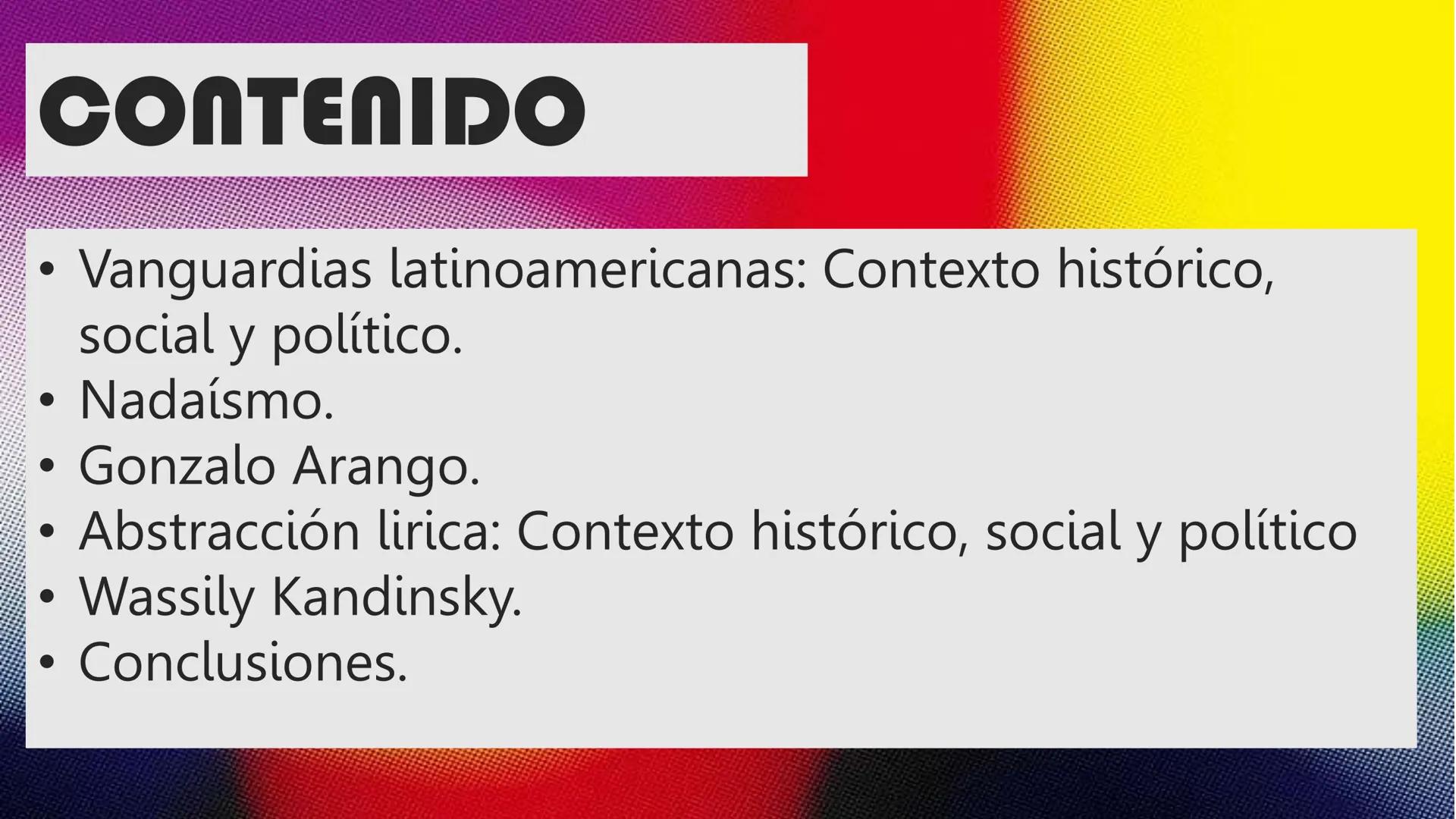 Abstracción irica
Nadaísmo
Dana Sofía Vanegas Ramírez
Laura Elizabeth Suarez Peña
Angie Nicoll Yate Ruge
Amanda Beatriz Pinto Sarmiento
Zhar