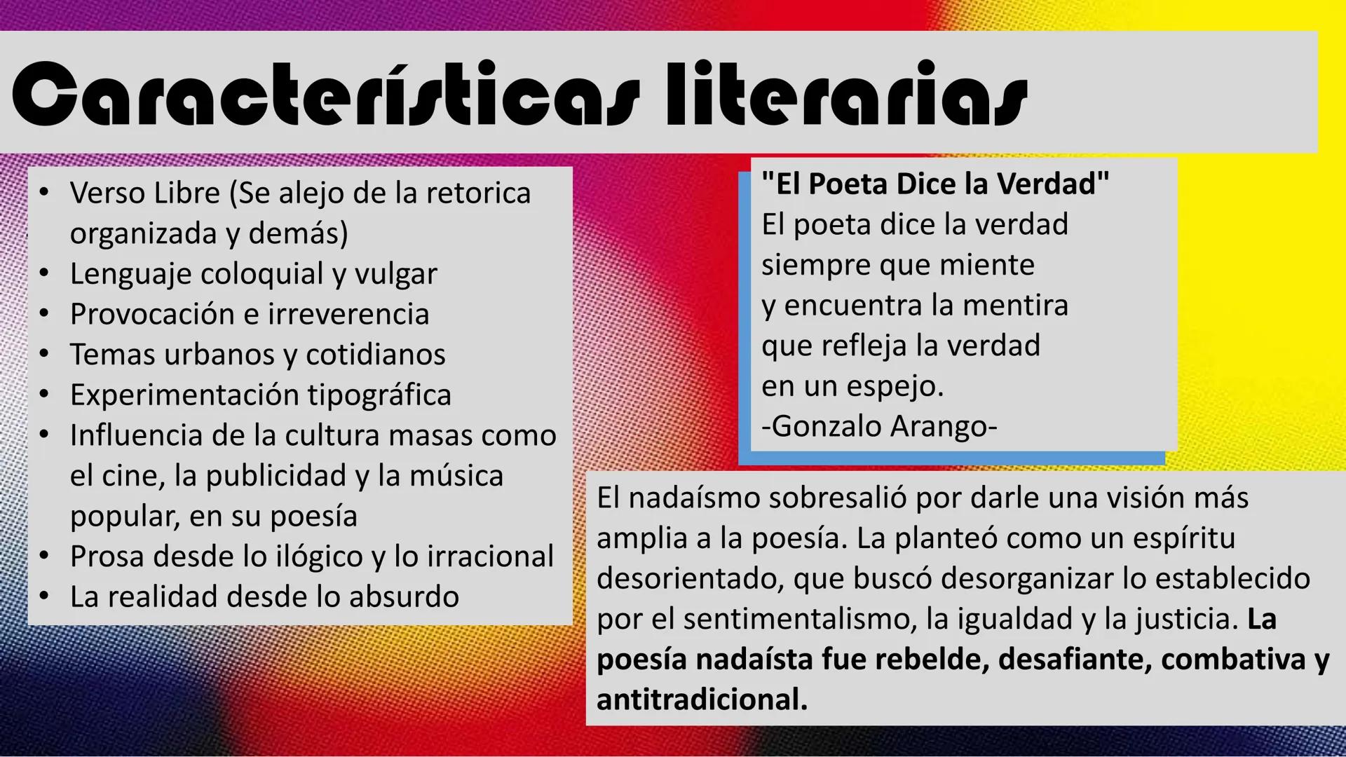 Abstracción irica
Nadaísmo
Dana Sofía Vanegas Ramírez
Laura Elizabeth Suarez Peña
Angie Nicoll Yate Ruge
Amanda Beatriz Pinto Sarmiento
Zhar