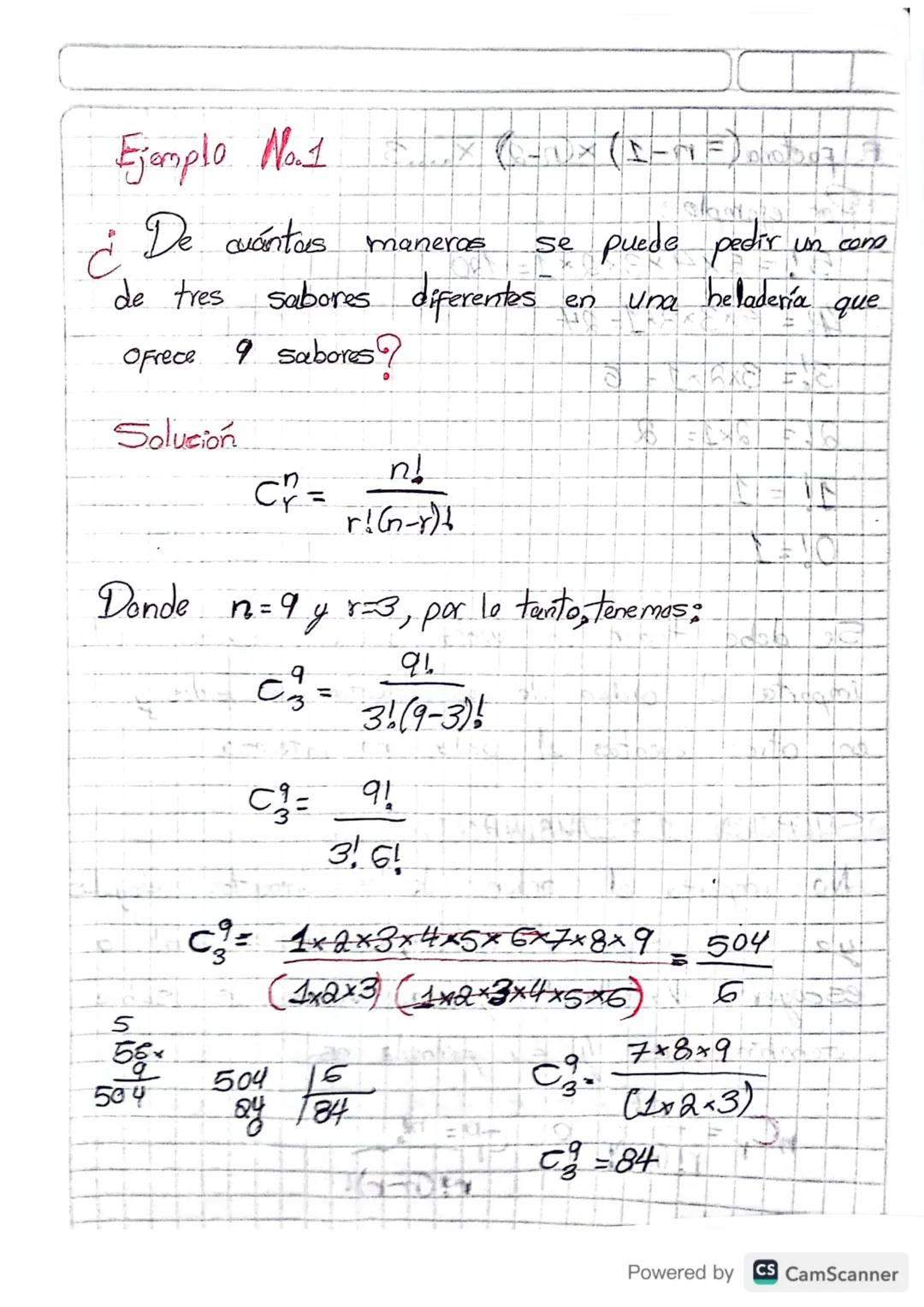 n factoria(=m-1)x(n-2) x....3

Por ejemplo:

5!=5×4×3×2×1=120

4!=4×3×2×1=24

3!=3x2x16

2!= 2x1= 2

1 = 1

0!=1

10

Se debe tener en cuent