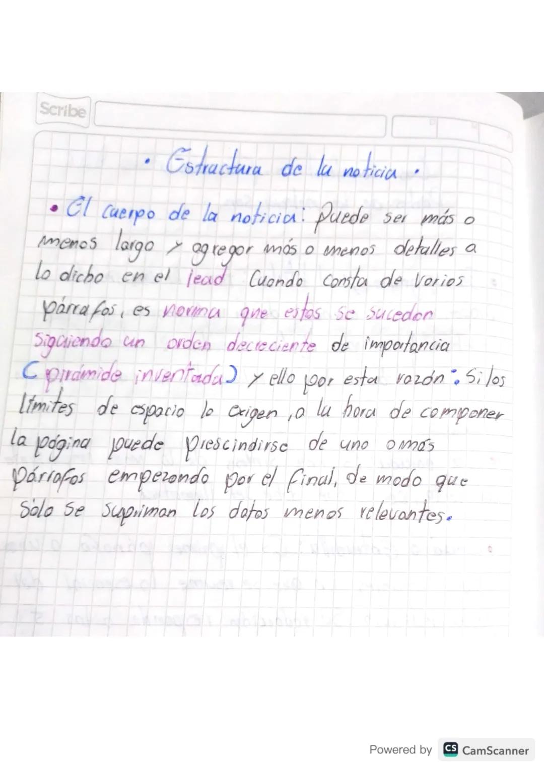 Cas Coracteristicas, funciones y
Partes de la noticia son.

• El epigrafe y el titular: tiene la misión de
proporcionar lo esencial de la in