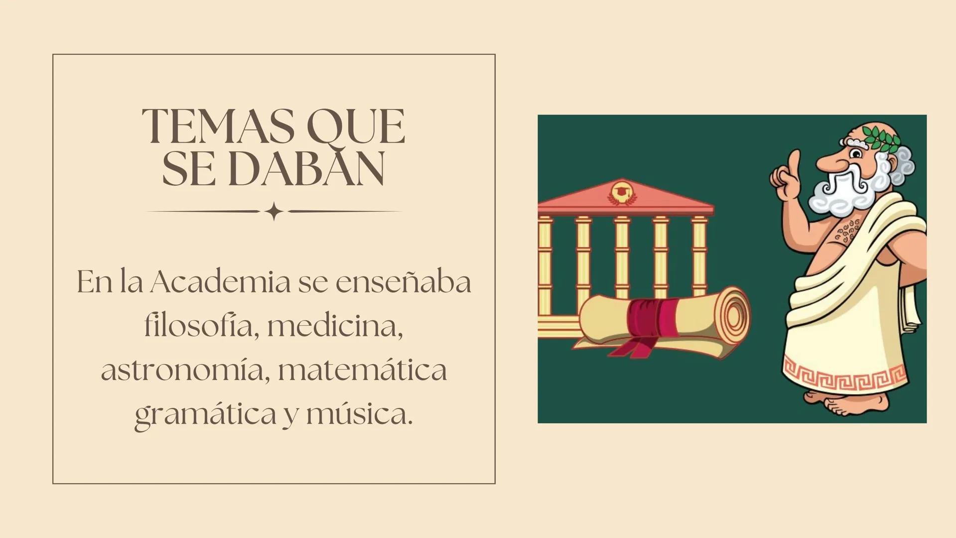 LA
ACADEMIA
DE PLATON ÍNDICE
1. ¿QUÉ ERA ACADEMO?.
2. LO QUE SE REFIERE A LA
HISTORIA DE LA ACADEMIA EN
GRECIA.
3. TEMAS QUE SE DABAN.
4. RE