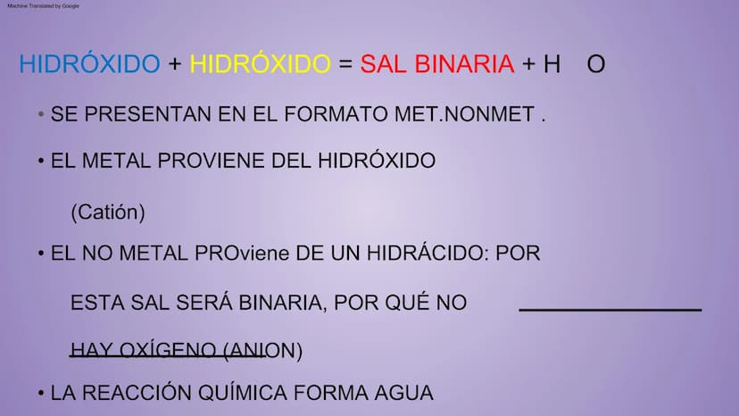 NOMENCLATURA
COMPUESTOS BINARIOS
DE OXIGENO
(nomenclatura tradicional) METAL + OXIGENO = ÓXIDO
Con número de oxidación: ÓXIDO.
...(nombre de