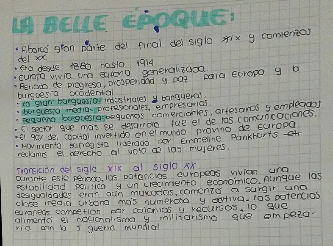 La Belle Époque: Resumen completo y detallado