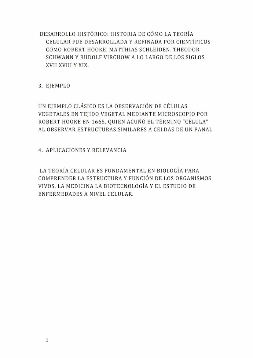 Data
TEORIA CELULAR
1. DEFINICIÓN
LA TEORÍA CELULAR ES UN CONJUNTO DE PRINCIPIOS QUE
ESTABLECEN QUE LA CÉLULA ES LA UNIDAD BÁSICA DE LA VIDA