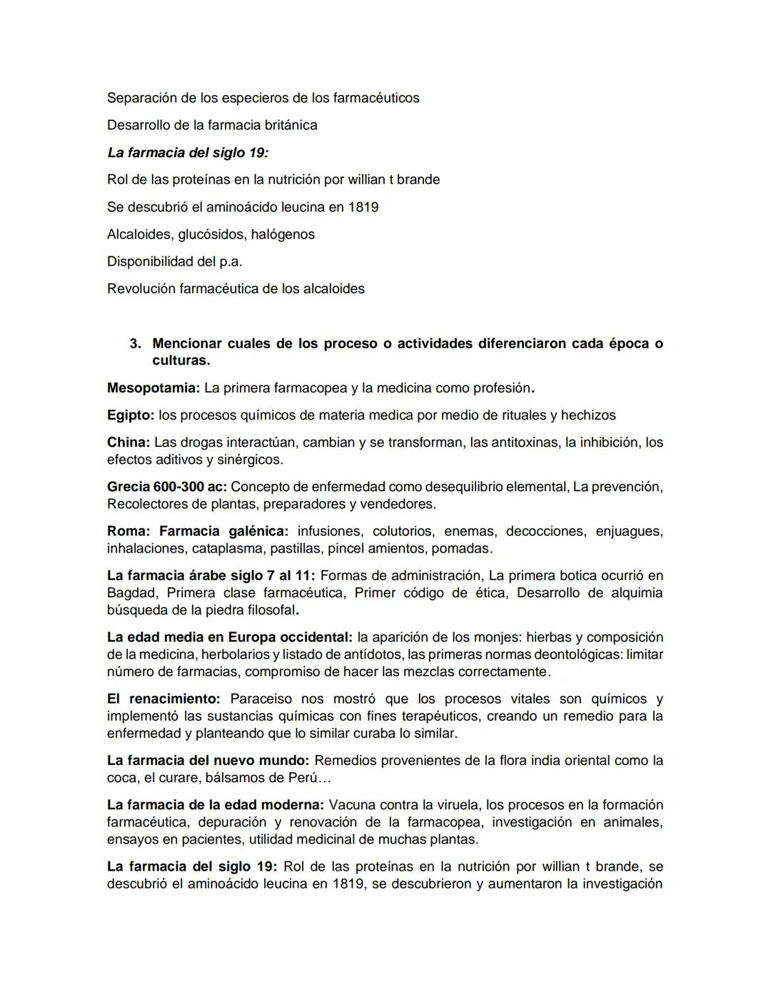 HISTORIA DE LA FARMACIA
1. ¿Que palabras nuevas identificaron?
•
•
Pharmakon
Farmacopea
•
Pharmakopolai
•
Papiro
•
Medicatrina
• Herbolarios