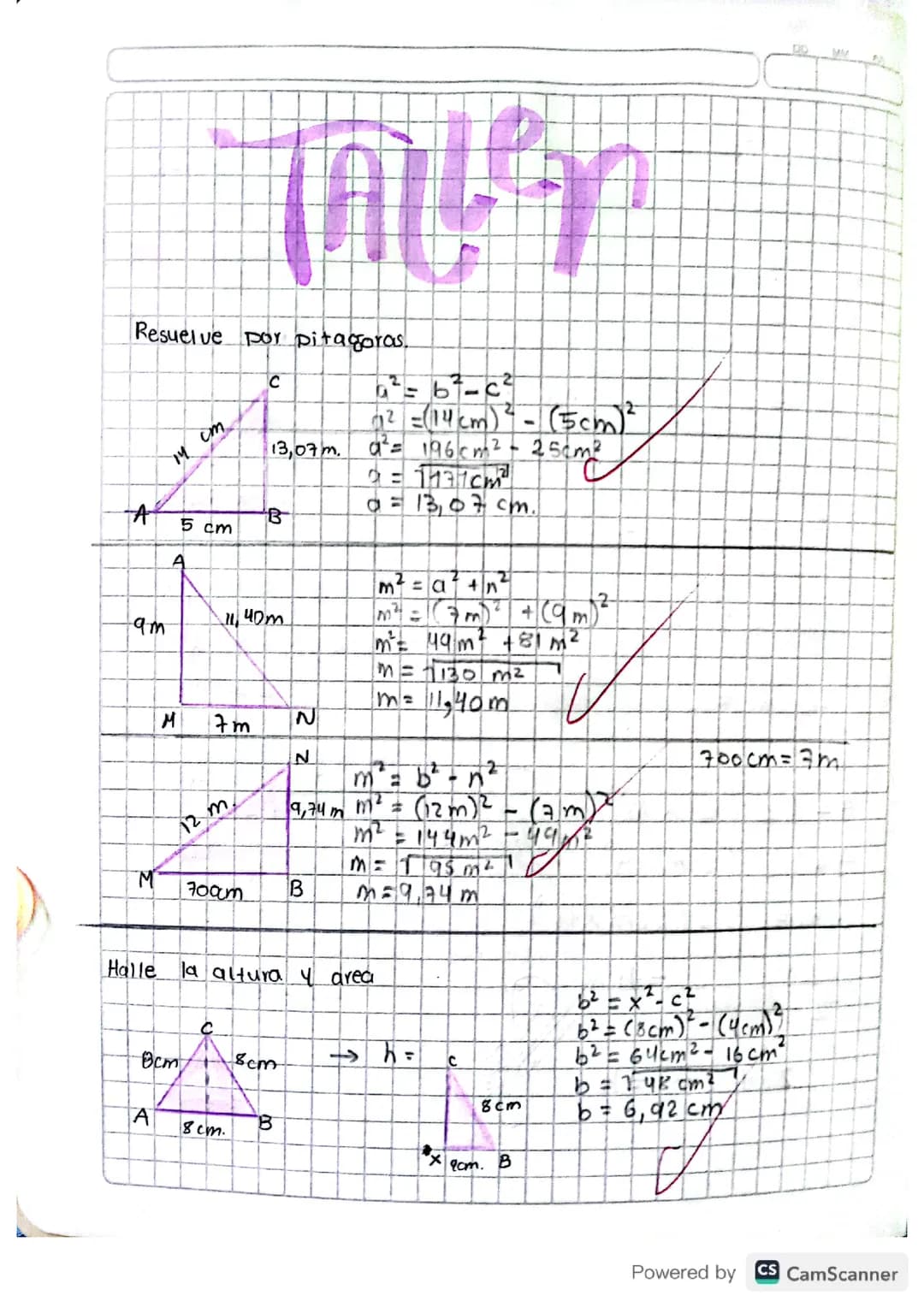 Teorema de Pitágoras 