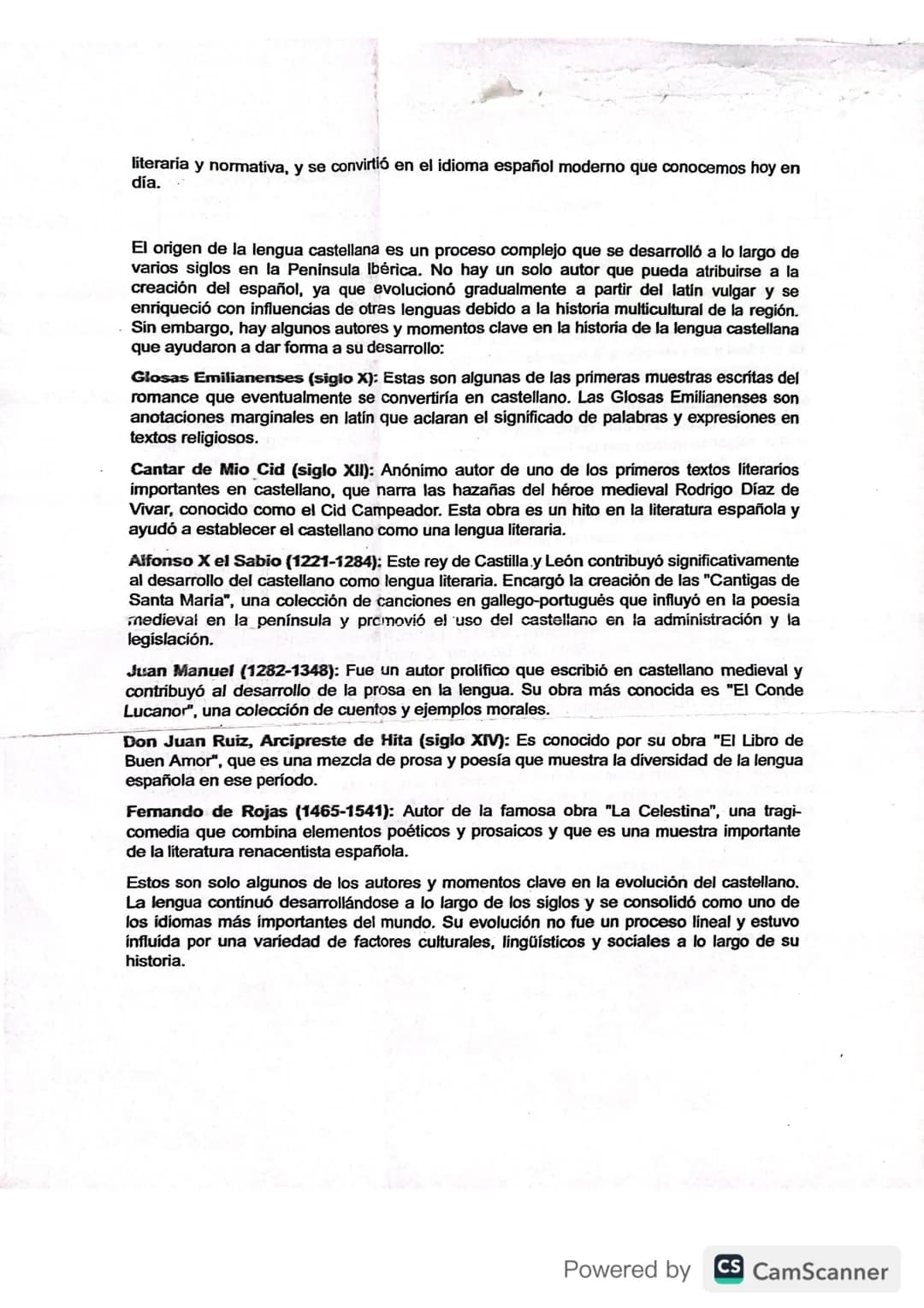 EL ORIGEN DE LA LENGUA CASTELLANA
La lengua castellana, también conocida como español, se originó a partir del latin vulgar,
que era la form