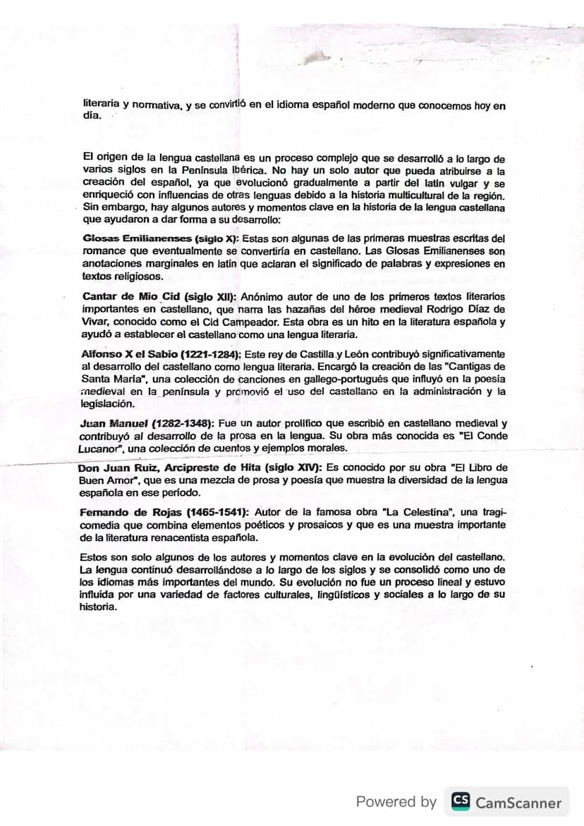 EL ORIGEN DE LA LENGUA CASTELLANA
La lengua castellana, también conocida como español, se originó a partir del latin vulgar,
que era la form