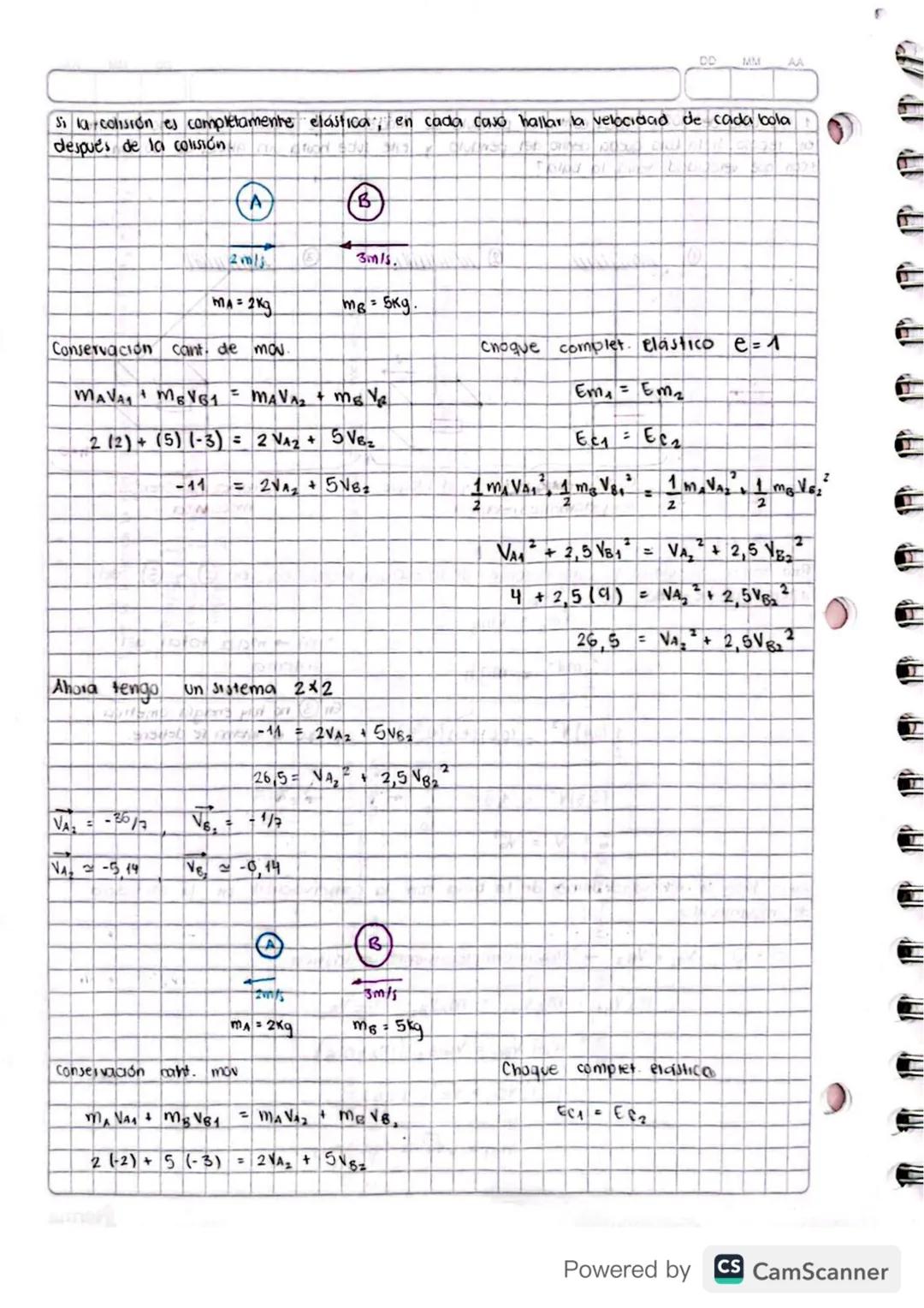 e
LI
ID
Em Em7 Ec₁ = 60₂
e= 1. se conserva la energía mecánica
Colvida
choque
Completamente elástico.
Impacto
En toda colisión
impacta
se co