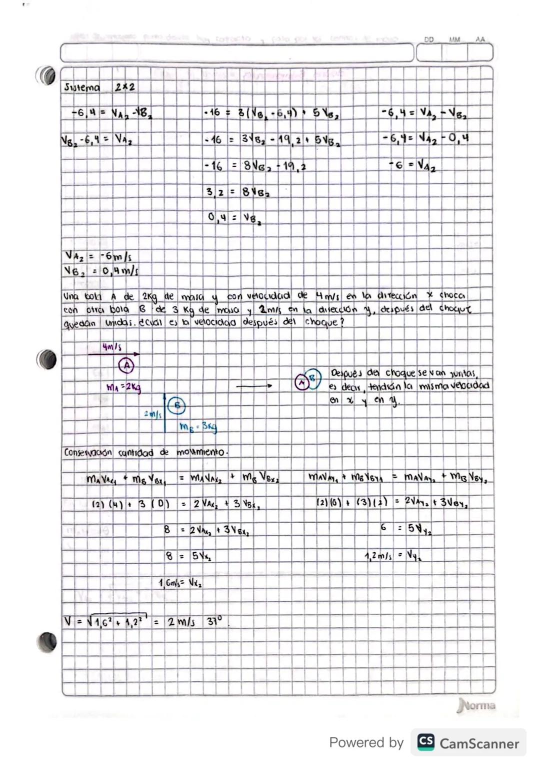 e
LI
ID
Em Em7 Ec₁ = 60₂
e= 1. se conserva la energía mecánica
Colvida
choque
Completamente elástico.
Impacto
En toda colisión
impacta
se co