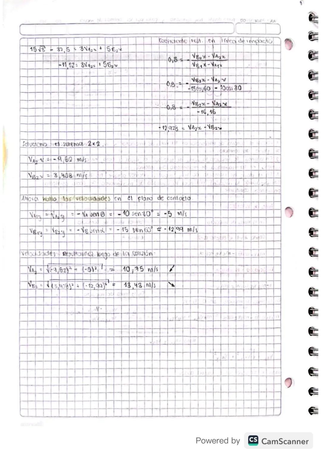 e
LI
ID
Em Em7 Ec₁ = 60₂
e= 1. se conserva la energía mecánica
Colvida
choque
Completamente elástico.
Impacto
En toda colisión
impacta
se co