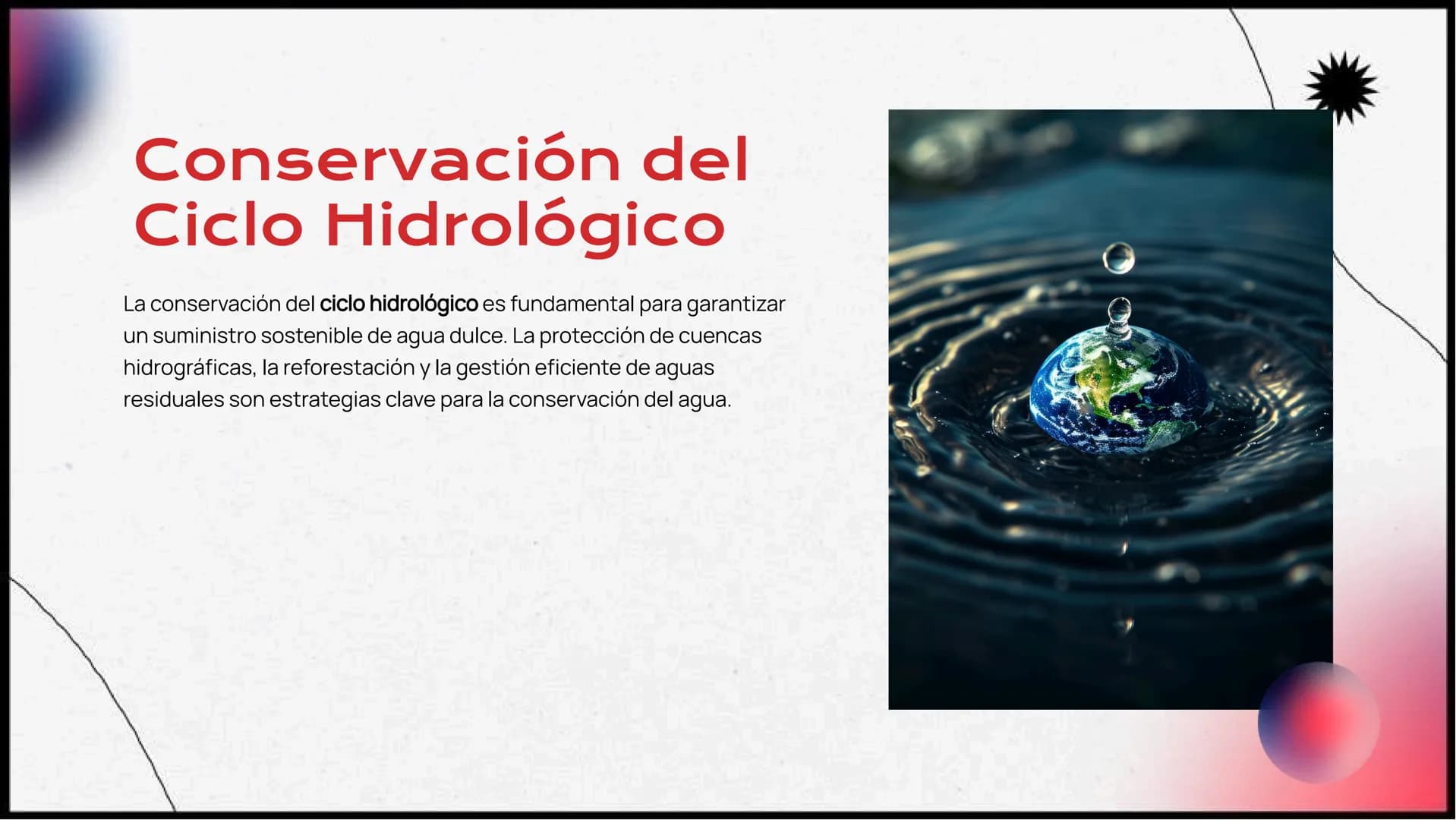 Proceso detallado del
Ciclo Del Agua:
Evaporación,
Condensación,
Precipitación e Infiltración Introducción al Ciclo Hidrológico
El ciclo hid