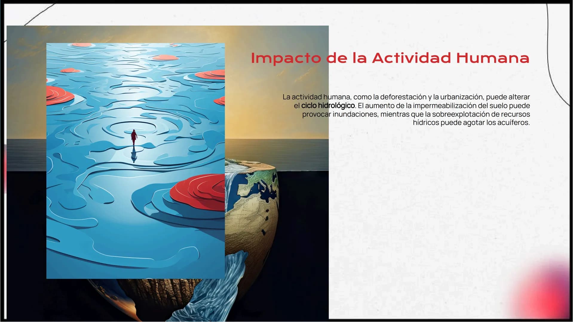 Proceso detallado del
Ciclo Del Agua:
Evaporación,
Condensación,
Precipitación e Infiltración Introducción al Ciclo Hidrológico
El ciclo hid