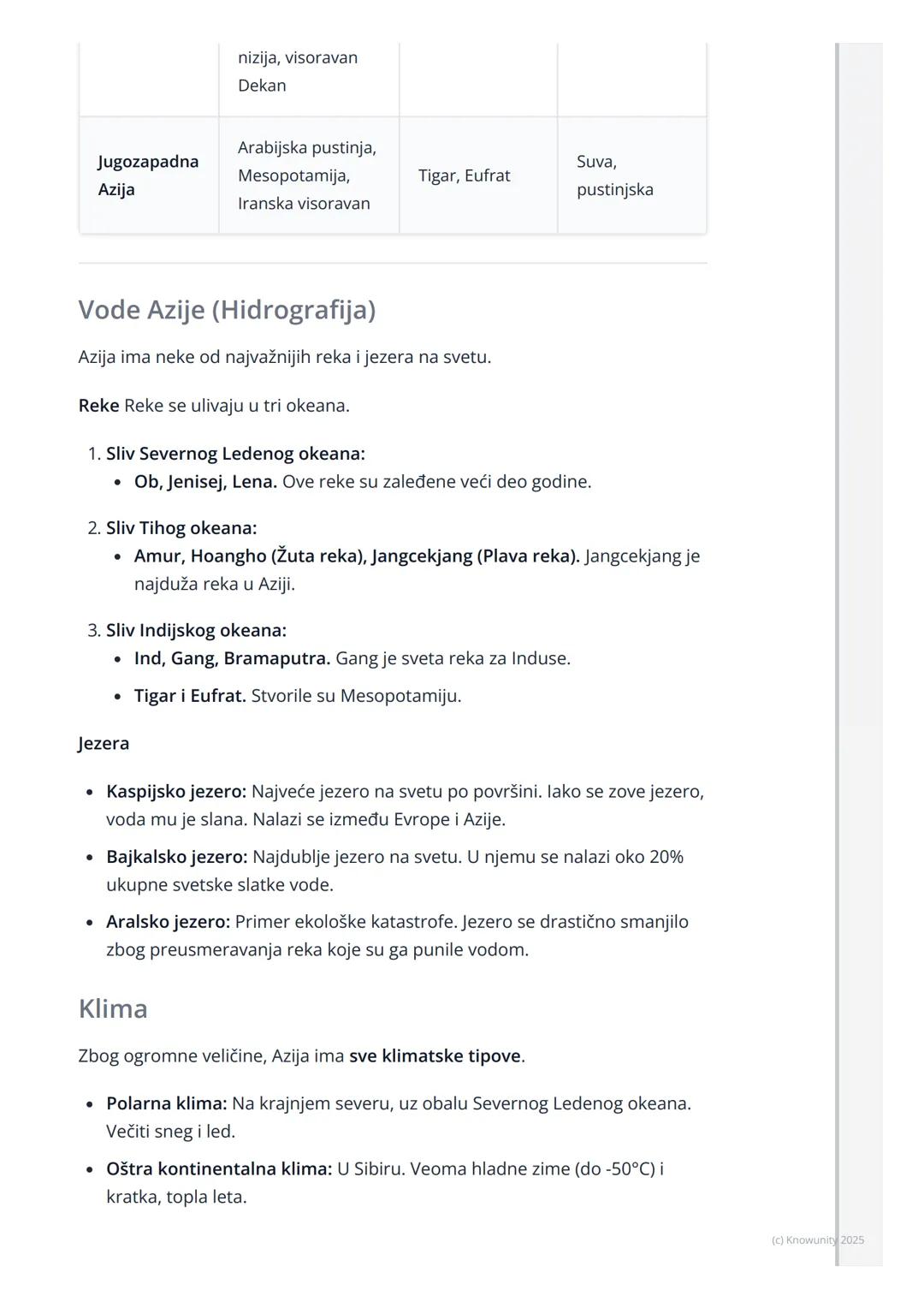 # Azija

Opšte odlike Azije

Azija je najveći kontinent po površini i najnaseljeniji kontinent na svetu.
Zovu je "kontinent kontrasta" jer i