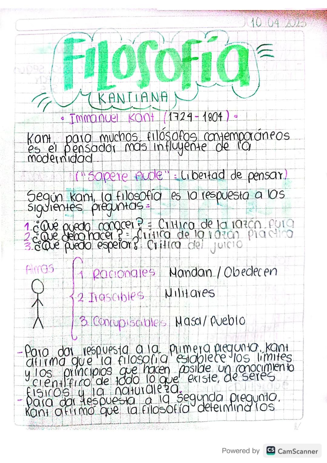 Filosofia
KANTIANA
Immanuel Kant (1724-1804
10.04 2025
Kant, para muchos, filosofos contemporáneos.
es el pensador más influyente de la
mode