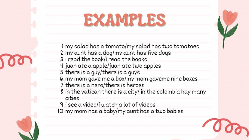 Nouns
Julieth Ximena Doncel Torres 11-1 MAIN OBJETIVE
the main objective of the text is to
demonstrate regular and irregular nouns,
to show 