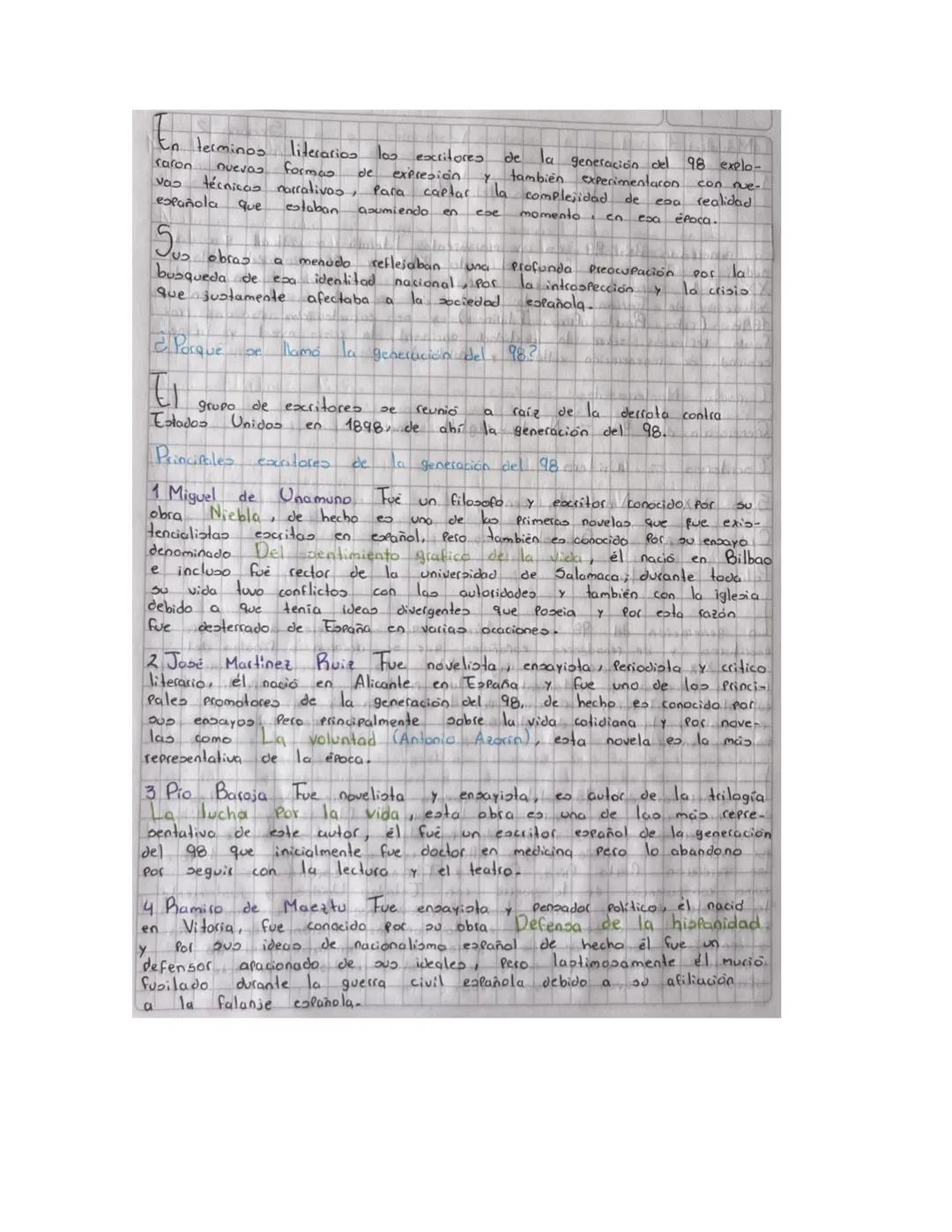 # Generación del 98

La generación del 98 es un movimiento literario y cultural que
surgió en España a fines del siglo XIX y Principios del 