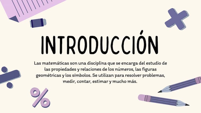 f(x)
Centro
Ensigna
PROYECTO DE
6 MATEMÁTICAS S
+/
Valentina
√x ÍNDICE
01. Proyecto de Matemáticas
02. Álgebra
03. Cálculo
04. Geometría
05.