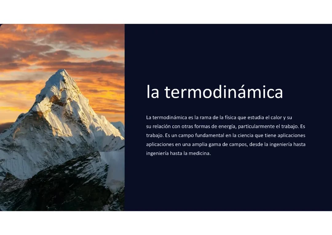 La termodinámica
