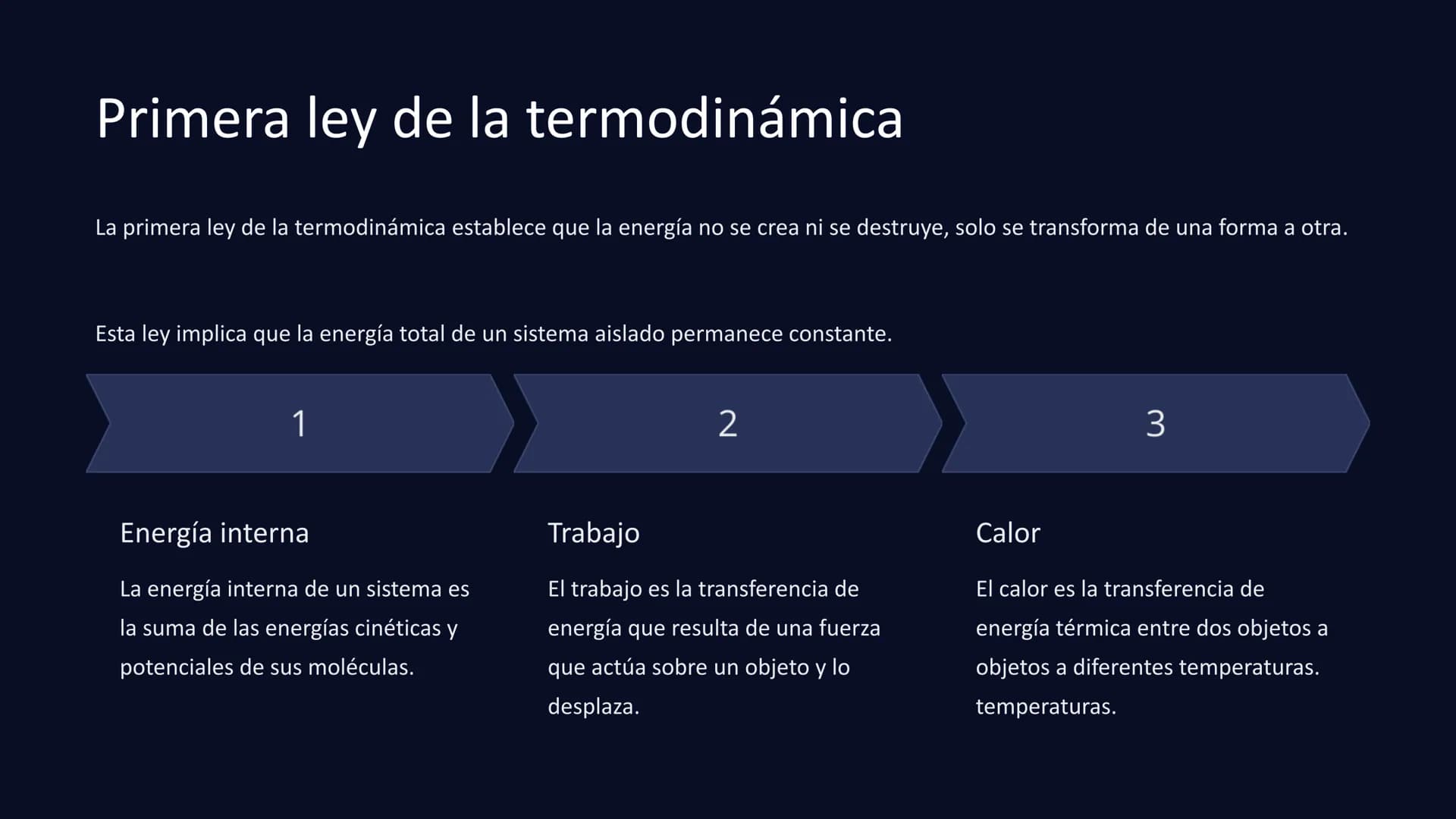 la termodinámica
La termodinámica es la rama de la física que estudia el calor y su
su relación con otras formas de energía, particularmente