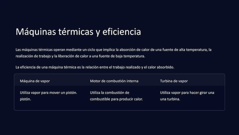 la termodinámica
La termodinámica es la rama de la física que estudia el calor y su
su relación con otras formas de energía, particularmente