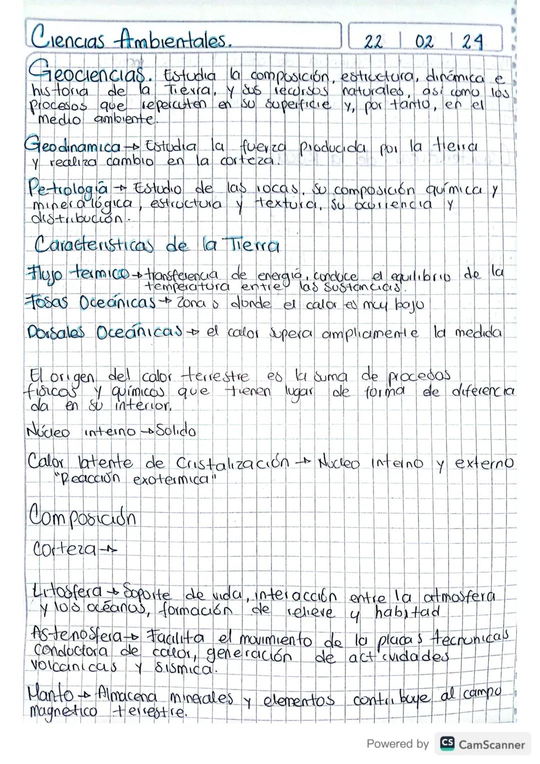 Ciencias Ambientales.
22
02
24
Geociencias. Estudia la composición, esticctura, dinámica e
historia
de la Tierra, y sus recursos naturales, 