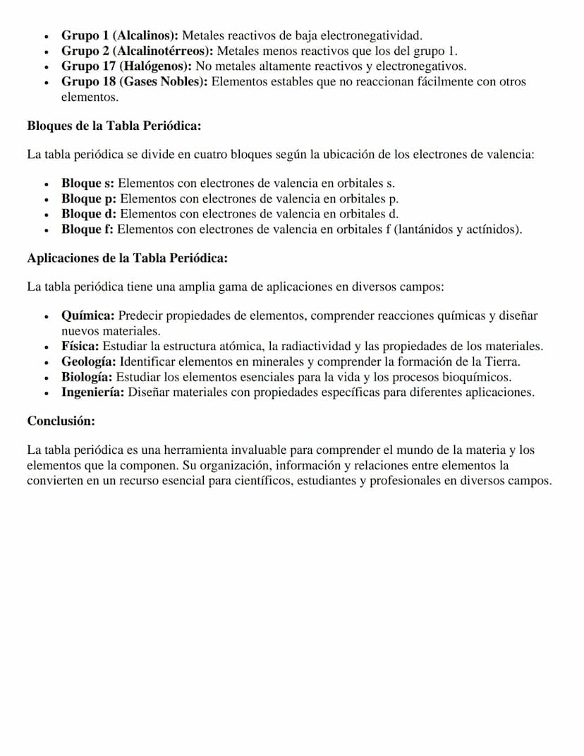 La Tabla Periódica: Un Mapa del Universo
Atómico
La tabla periódica es una herramienta fundamental para los químicos y científicos de todo e