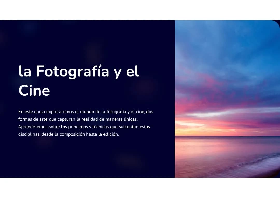 Fotografía y Cine