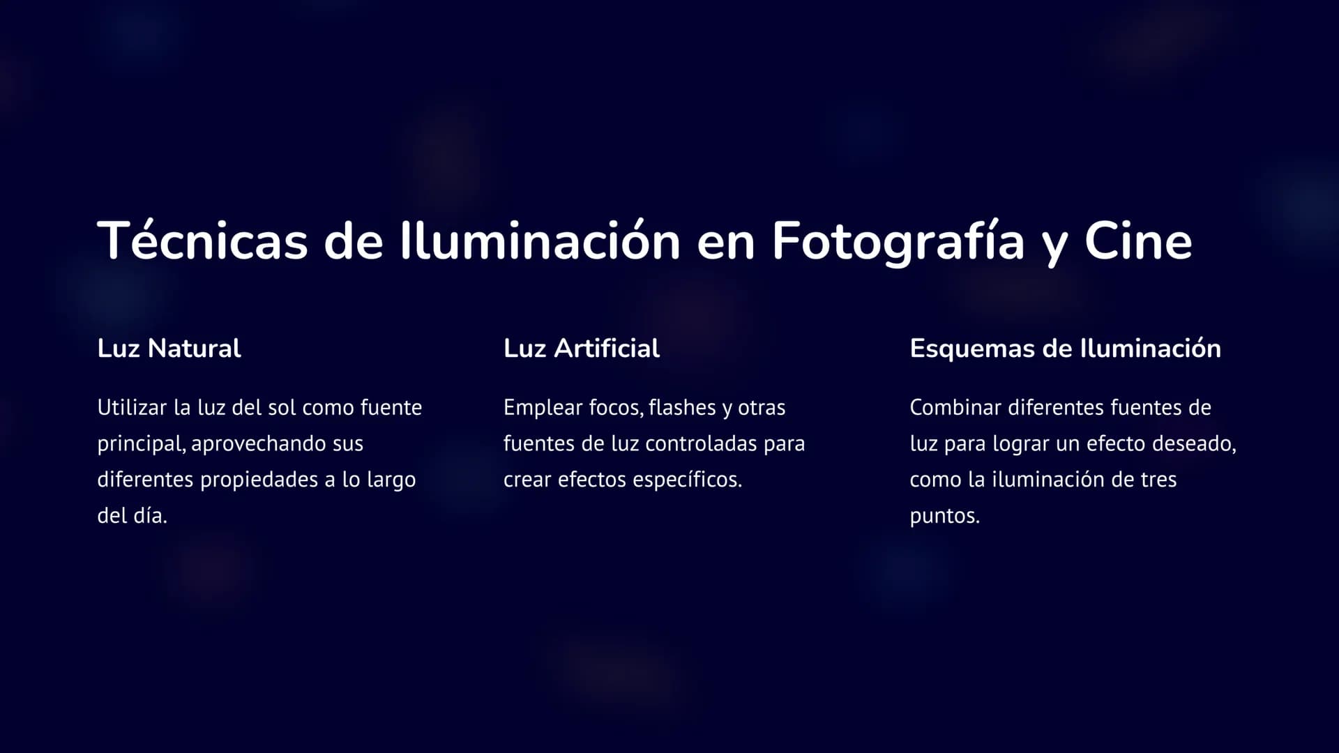 la Fotografía y el
Cine
En este curso exploraremos el mundo de la fotografía y el cine, dos
formas de arte que capturan la realidad de maner