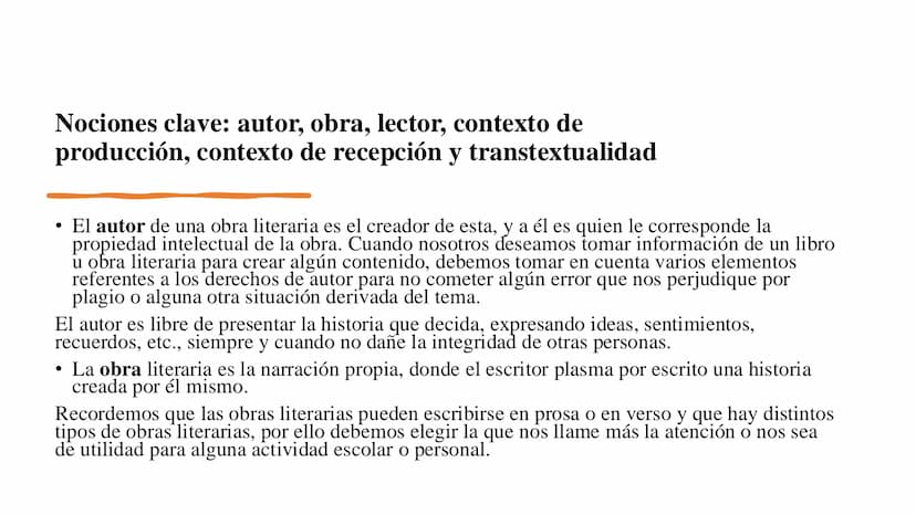 LECTURA CRÍTICA
TEMA: INTENCIONALIDAD DEL AUTOR ¿Por qué es
importante?
Porque:
Las nociones clave: autor, obra, lector,
contexto de producc