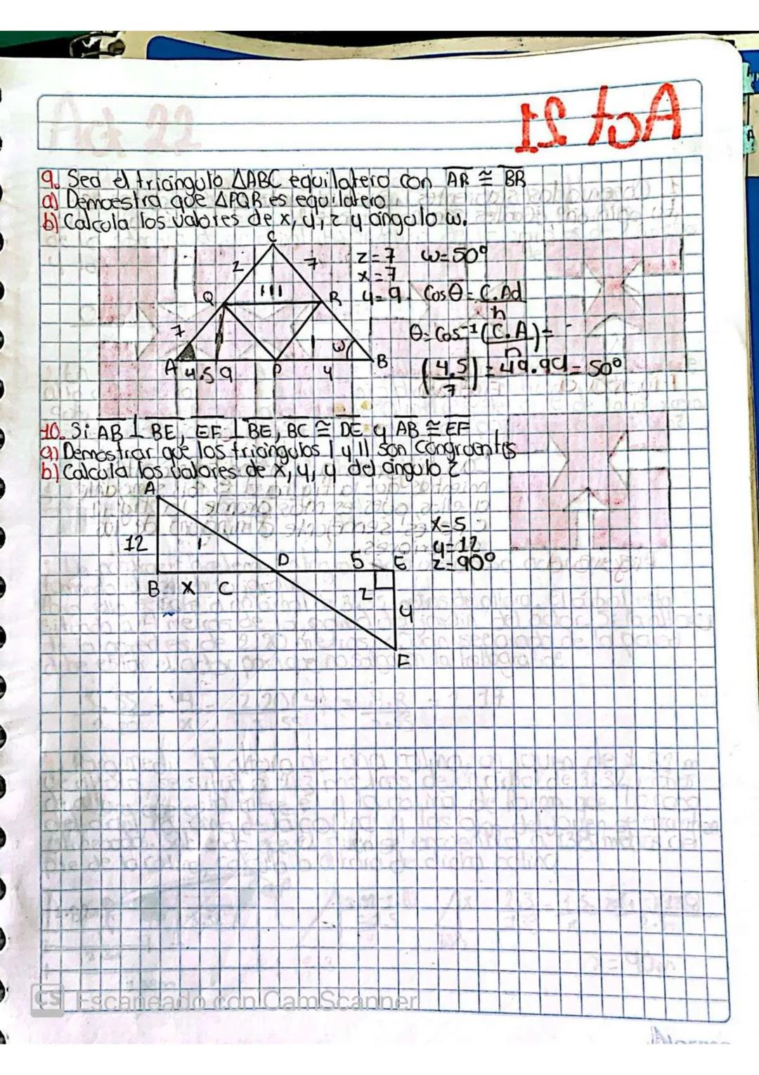 # Actividad 20

I. Realiza los siguientes ejercicios

• 1. si en la figurici AE y BD, se bisecan mutuamente enc.
a) Demuestra qфе ДАВС ДЕРС
