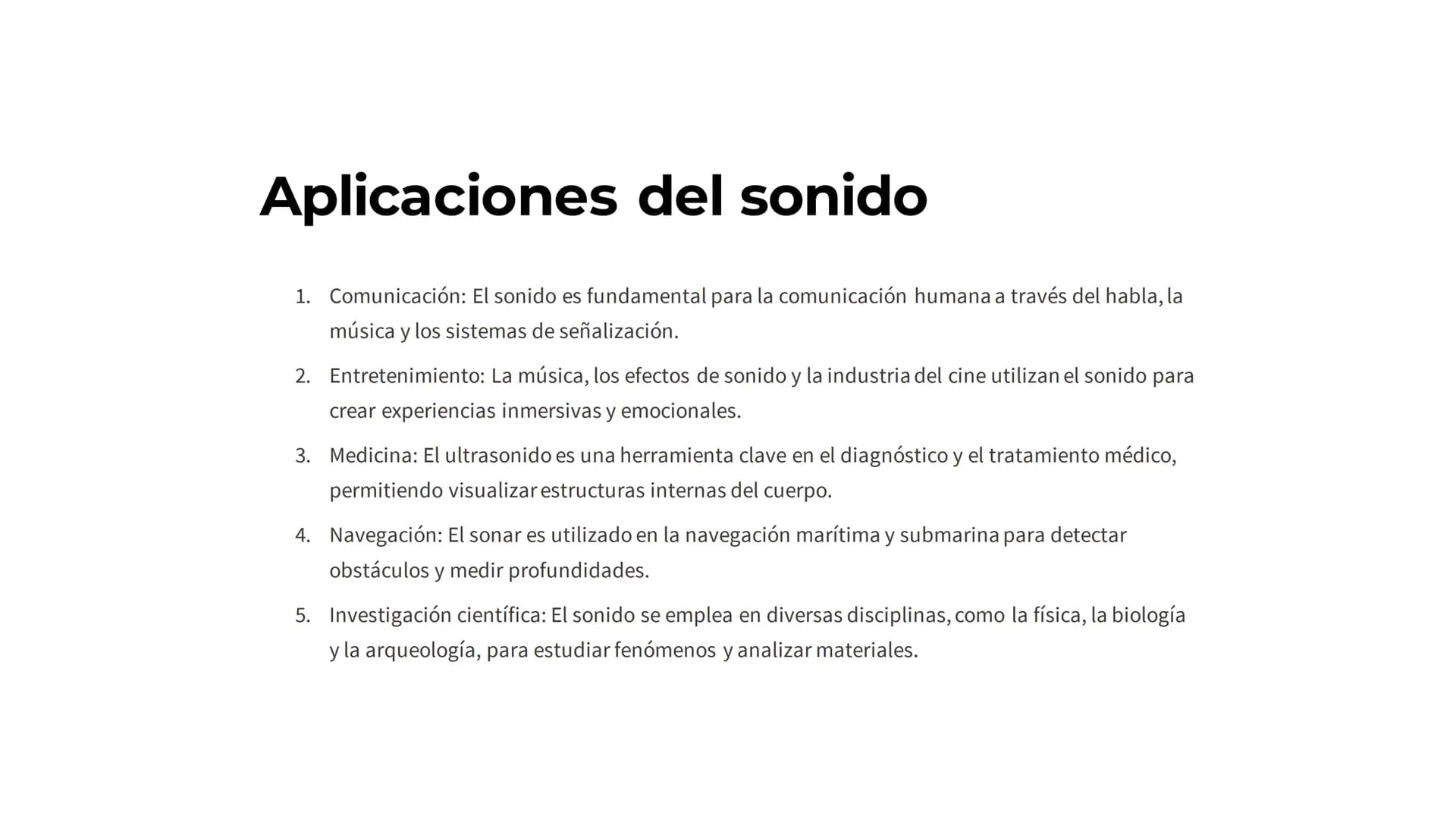 SONIDO
El sonido es una forma de energía que se propaga a través de medios
materiales, como el aire, el agua o los sólidos, mediante ondas d