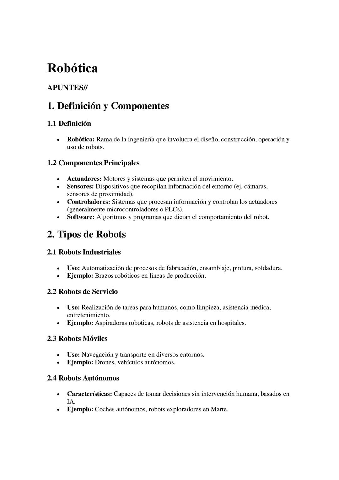 Introducción a la Robótica: Historia, Componentes y Aplicaciones