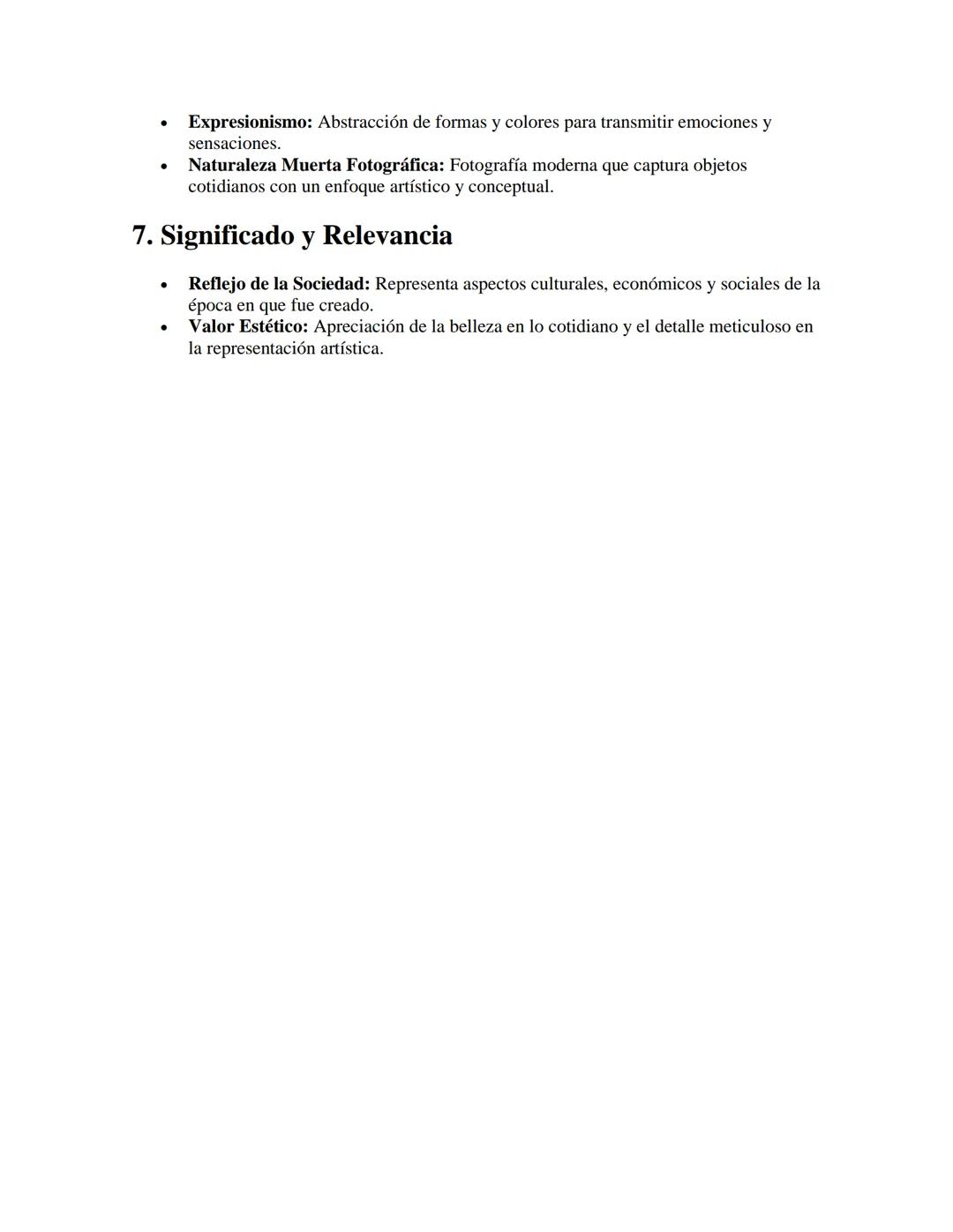 # Naturaleza Muerta

APUNTES//

1. Definición y Características

- Definición: Género artístico que representa objetos inanimados, como flor