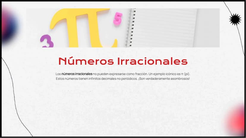 ¡Entendiendo los
Números: De
Racionales a
Irracionales! ¡Bienvenidos!
¡Vamos a explorar el fascinante mundo de los números!
Desde los racion
