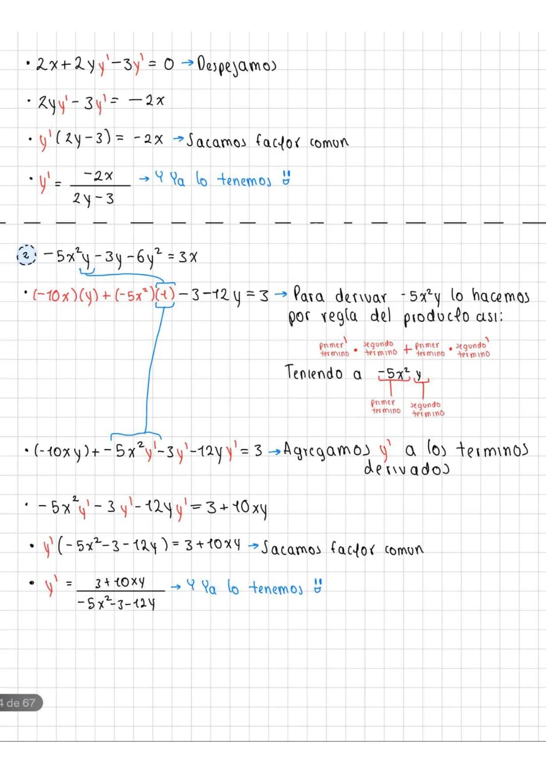DERIVACION IMPLICT JA
La derivacion implicita se refiere a
no tenemos a la "y" despejada.
Por ejemplo:
5x = 3y³
cuando en nuestra ecuación
P