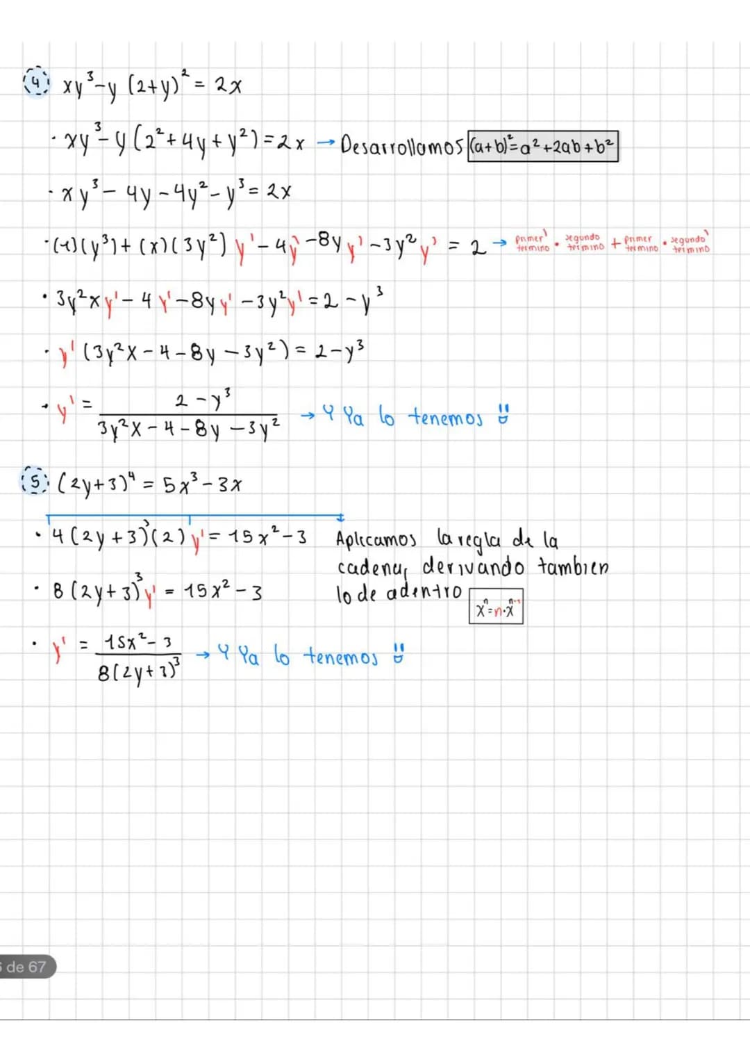 DERIVACION IMPLICT JA
La derivacion implicita se refiere a
no tenemos a la "y" despejada.
Por ejemplo:
5x = 3y³
cuando en nuestra ecuación
P