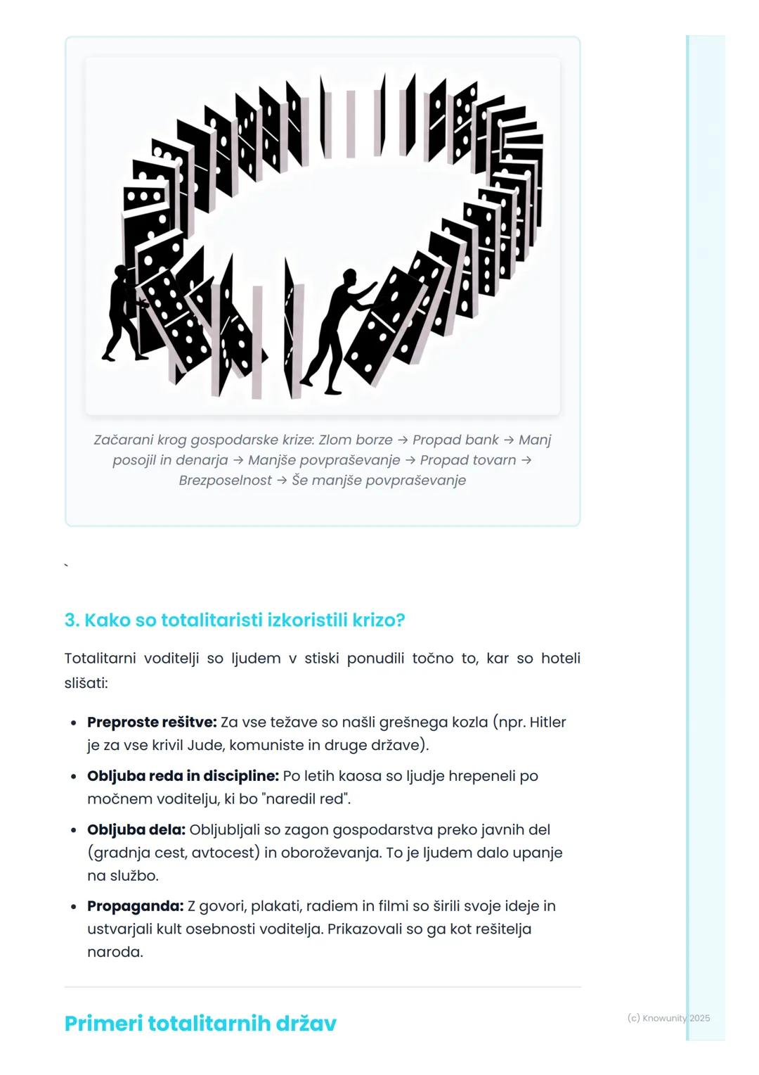 # Gospodarska kriza in vzpon
totalitarizmov (fašizem,
nacizem, komunizem)

## Uvod v gospodarsko krizo in totalitarizme

Po prvi svetovni vo