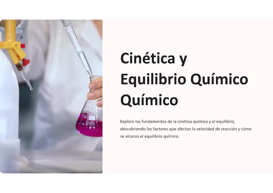 Cinética y equilibrio químico