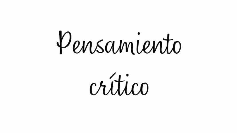Pensamiento
crítico ¿QUE ES?
El pensamiento crítico es un proceso que ayuda a
organizar u ordenar conceptos, ideas y conocimientos.
Este tip