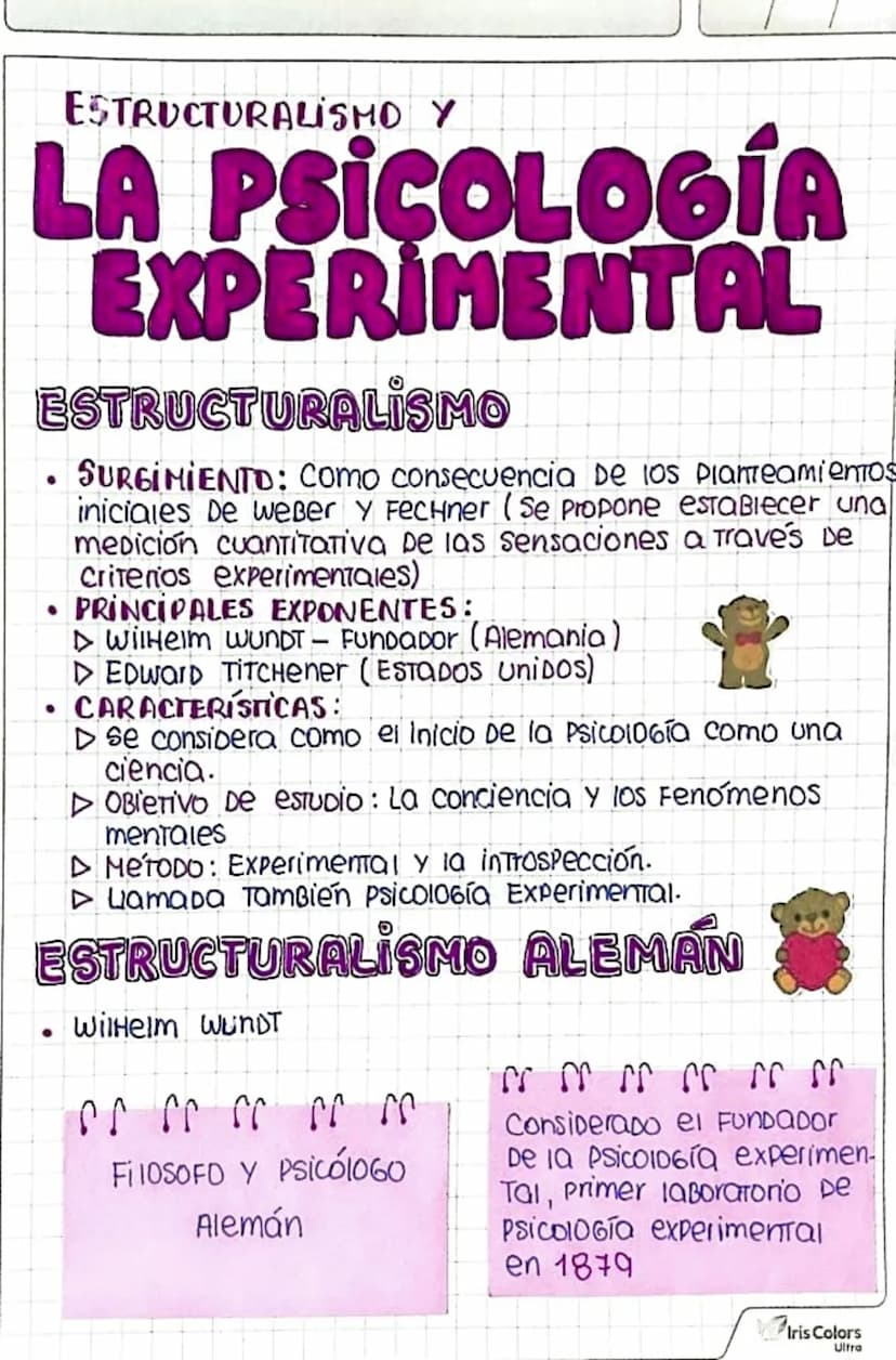ESTRUCTURALISMO Y
LA PSICOLOGÍA
EXPERIMENTAL
ESTRUCTURALISMO
SURGIMIENTO: Como consecuencia De los Planteamientos
iniciales De weẞer Y Fechn