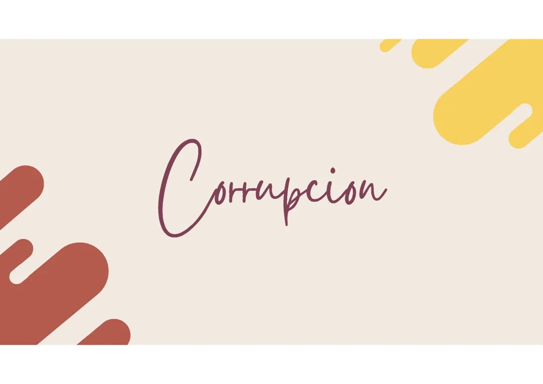 Presentacion sobre la corrupcion