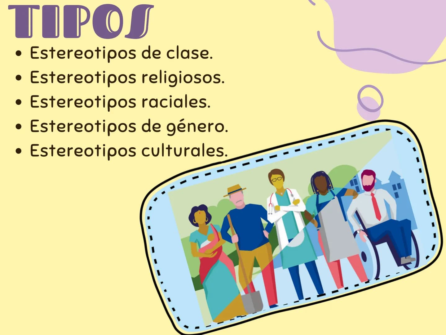ESTERIOTIPOS
SOCIALES LOS
ESTERIOTIPOS
Los estereotipos son construcciones
culturales creadas en torno a un grupo
humano, que se basan en
ge