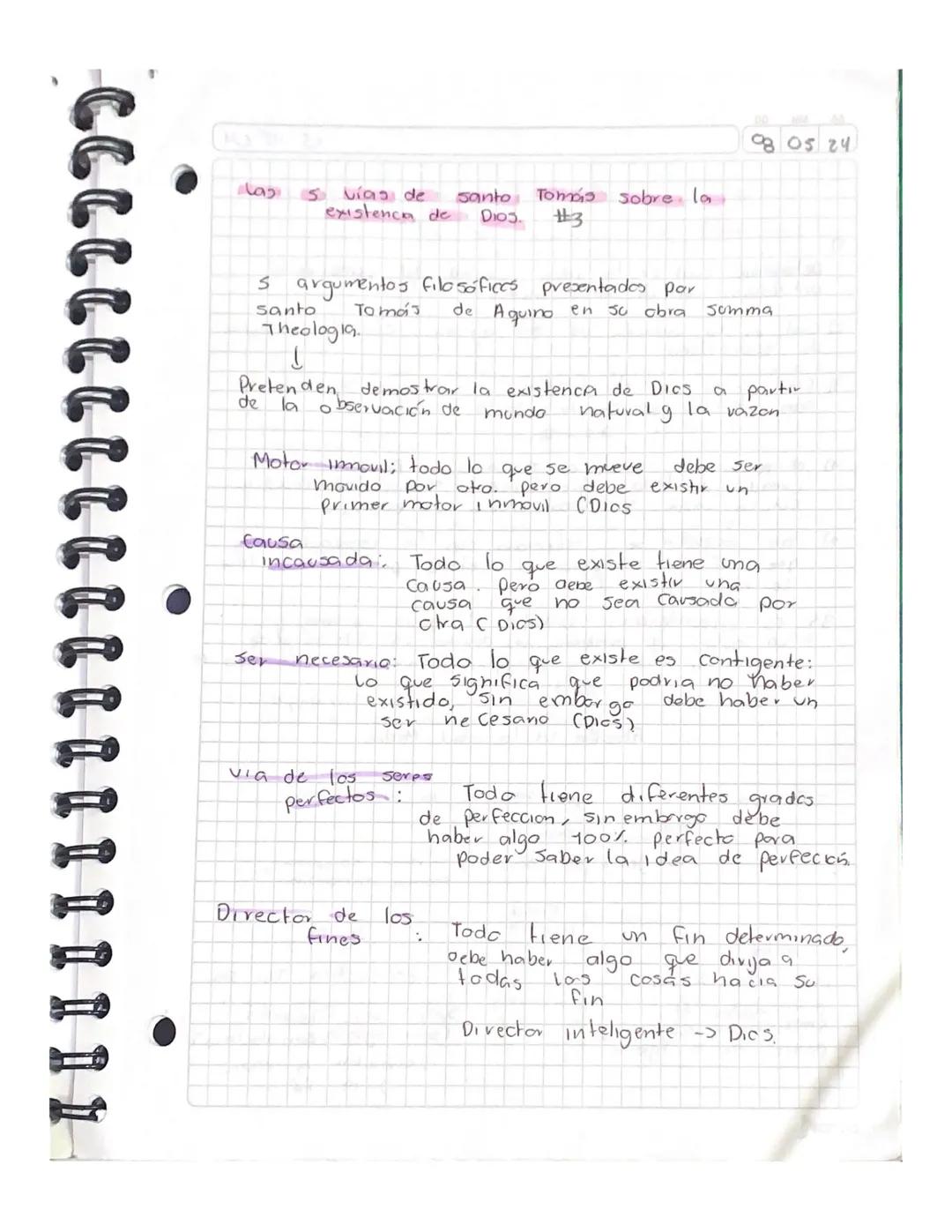 دماء
9805 24
Svías de Santo
existencia de
Tomás
DIOS. #3
Sobre la
S argumentos filosófices presentados par
santo To más
de
Aquino
en su obra